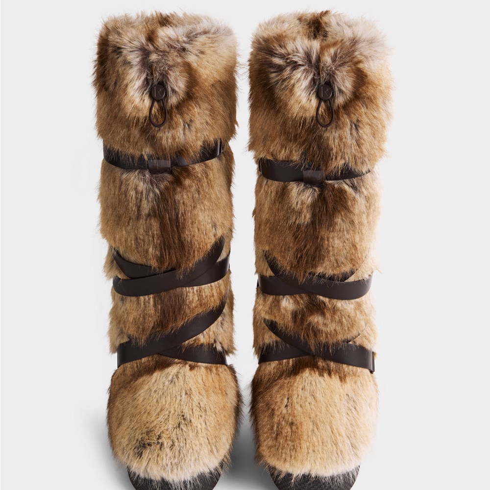 RUDSAK Women's Faux Fur Winter Boots - Brown - Picture 2 of 4